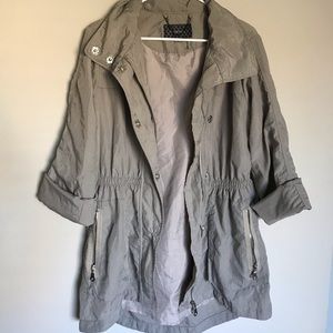 Taupe/ Grey Anorak Rain Jacket